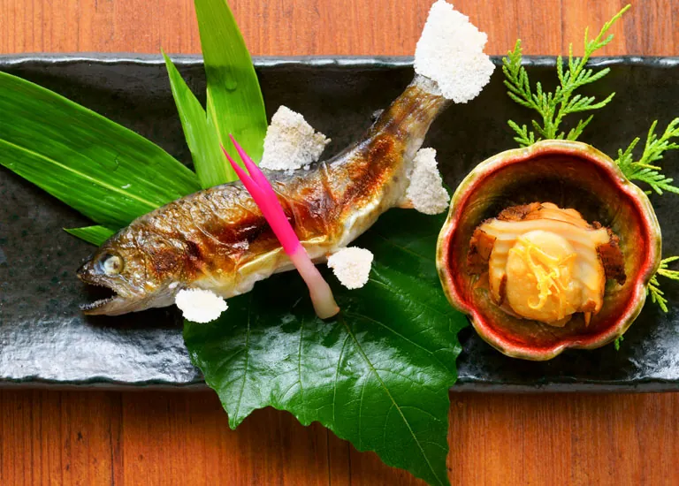 鮎塩焼き