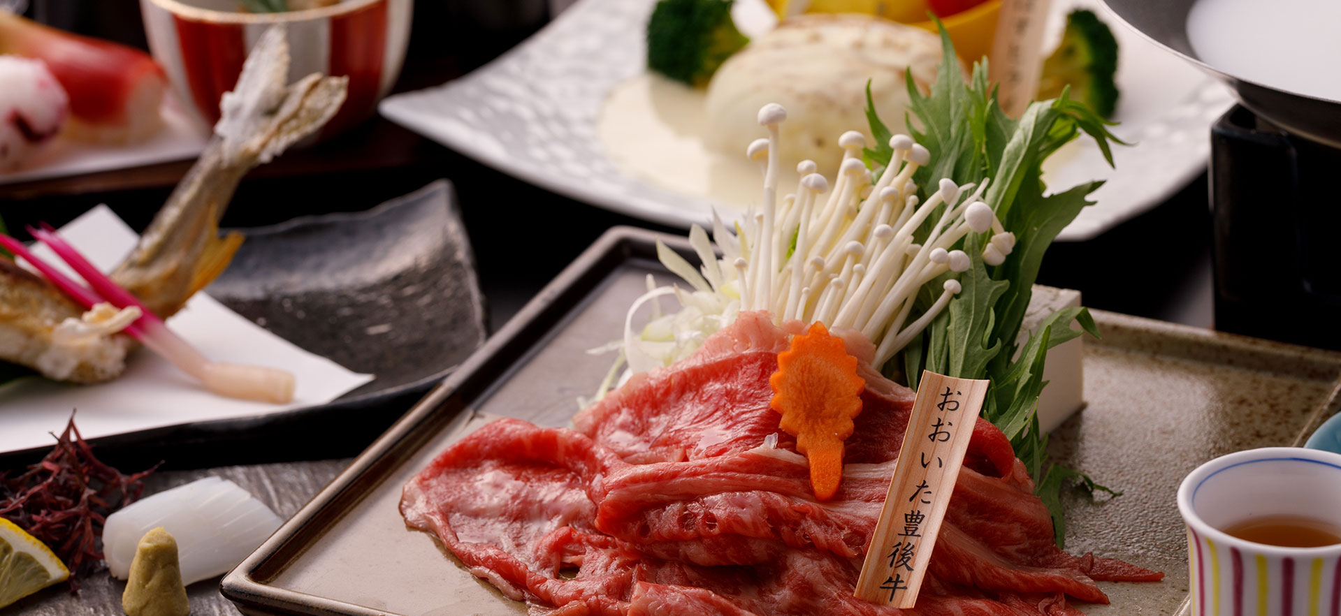 大分の食材や季節の旬食材を季節の旬食材を