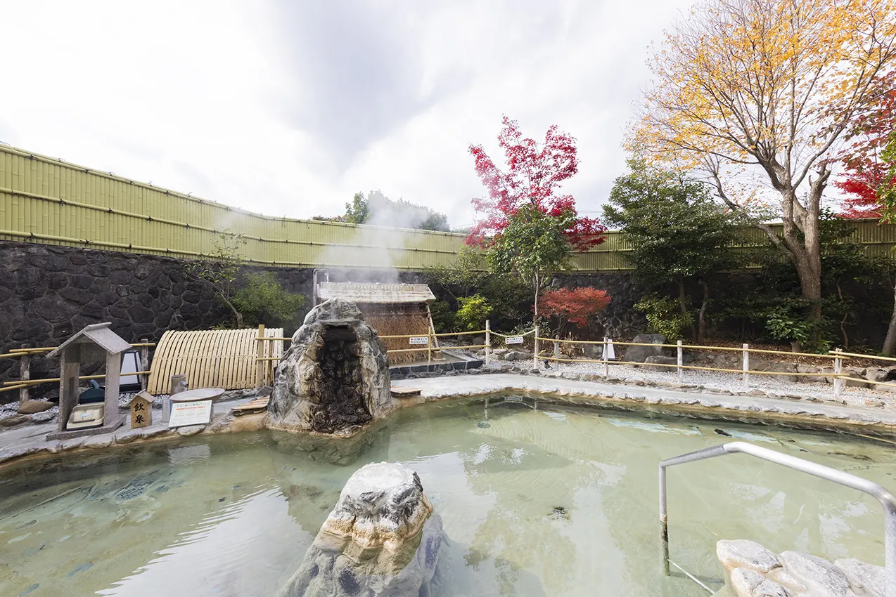 四季折々の日田の自然の風景を楽しめる天然温泉