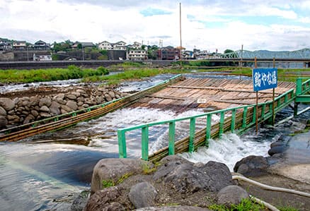 日田鮎やな場茶屋